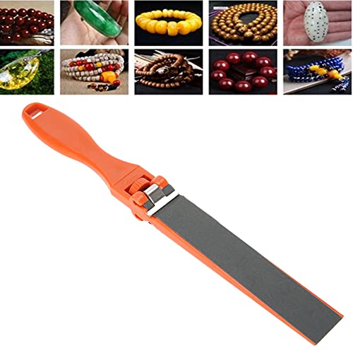 Sanding Stick Polishing Sandpaper, Flat File Sanding Strips Jewelry Grinding Polishing Maintenance Tools with Handle Manual Replaceable Abrasive Paper Clip Wood Metal Furniture Restoration Cabinets