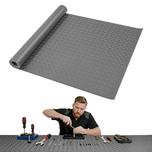 Workbench Mat, Large Work Bench Mat with Non-Slip Texture, 2mm Thick Scratch & Stain Resistant Surface for Painting, Woodworking, Crafting, Building and Tool Protection (Grey, 23.62" x 94.49") - color: Gray, size: 23.62" x 94.49"