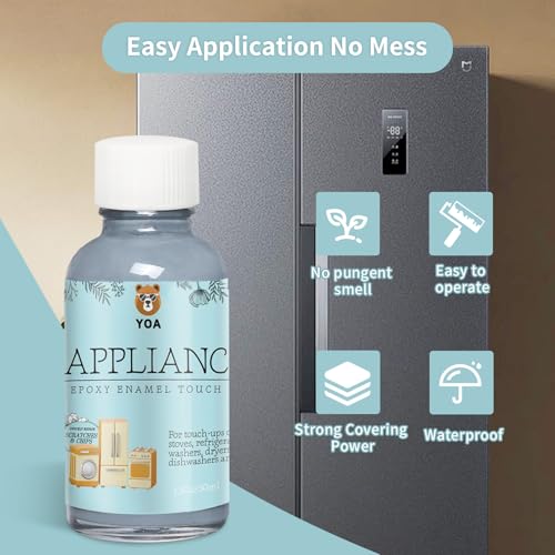 YOA Gray Multi-Purpose Touch Up Paint, Suitable for Household Appliances Such as Refrigerators, Dryers, Microwaves, Etc, And Can Also Be Used For Wall, Wood, And Floor