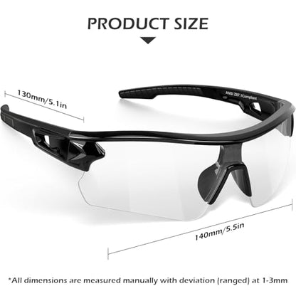 OXG 6 Pack Safety Glasses for Men Women, ANSI Z87.1 Work Glasses Anti Scratch Protective Eyewear with UV400 Protection - color: Clear