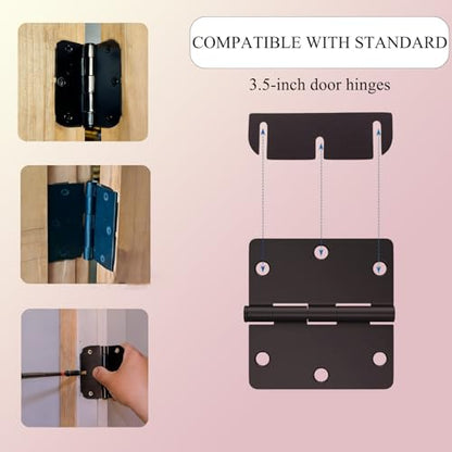 10 Pcs Door Hinge Shims,3.5 Inch Doors Hinge Shims Hinge Spacer for Repair Kit,Filling Gaps Align Prevents Air Leakage Sticking or Misaligned Doors,Can Be Trimmed,0.06 Inch Thick