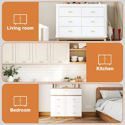 Probrico 5 Pack Hole Centers (64mm) 2-1/2inch Gold Kitchen Cabinet Handles Stainless Steel Polished Gold Cabinet Pulls Round T Bar Pull Handle for Cabinets and Drawers Total Length 4inch(100mm) - color: Gold, size: Hole Centers: 2-1/2"