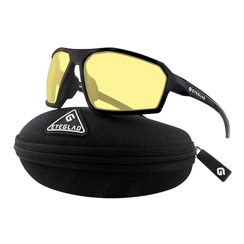 REV Amour Z87+ Safety Glasses, UV400 Impact-Resistant Sunglasses with Anti-Scratch for Work & Outdoor - color: Volt Amber