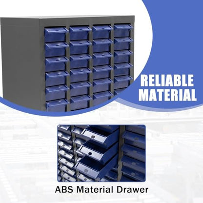 Yeeoy 100 Drawers Parts Cabinet Bolt and Nut Tool Storage Cabinet Part Cabinet Organization Shelves with ABS Material Drawer for Tool Hardware Storage, Grey - size: 100 Drawer