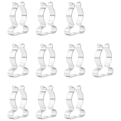 10 Pack Heavy Duty Manganese Steel Spring Terry Clips Wall Mount Tool Holders for Garage, Shed, and Workshop Organization, Fits 0.24 to 2 Inch Handles(28mm) - size: 28mm