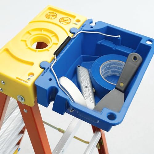 folosem AC52-UB Ladder Accessories Lock-in Job Bucket for Werner 6000 series, 6100 series, 6200 series, 6300 series,Blue