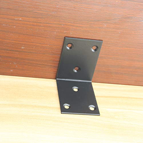 Heavy Duty Stainless Steel Corner Bracket,ULIFESTAR L Shaped Shelf Bracket 90 Degree Corner Brace Large Joint Right Angle L Bracket for Furniture Wood Cabinets Shelves (48x65x65mm) - size: 48*65*65mm