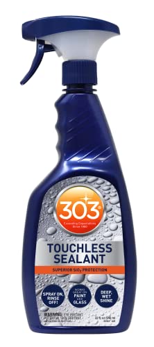 303 Products Touchless Sealant - SiO2 Water Activated Paint & Glass Protection - Spray On, Rinse Off - Lasts 2X Longer Than W- Deep, Wet Shine, 32 fl. oz. (30394CSR) - size: 32 Fl Oz (Pack of 1)