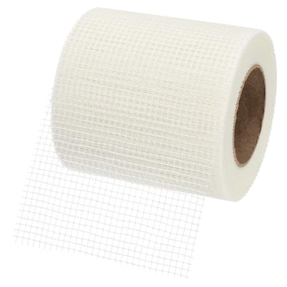 PATIKIL Drywall Repair Mesh Tape, 6 inch x 164 ft Fiberglass Repair Patch Self-Adhesive Dry Wall Joint Tape 6 Mesh Wall Hole Crack and Seam Patch, White - size: 6 inch x 164 Feet