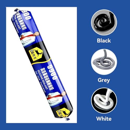 9900 Silicone Sealant, Neutral Cure Waterproof Adhesive for Kitchen, Bath, Window & Door, Weatherproof Exterior & Interior Caulk, 27 Ounce