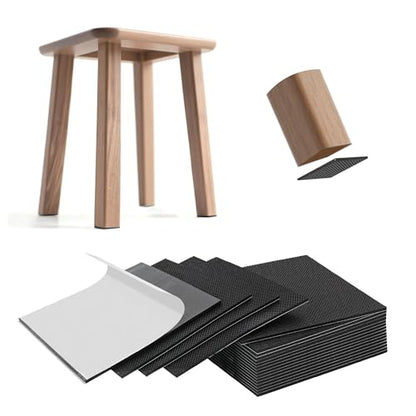 Furniture Pads for Hardwood Floors - 20 Pack Non Skid Furniture Grippers, 2" Square Silicone Anti Slip Pads with Grid Texture, Strong Self-Adhesive Floor Protectors for Sofa, Couch & Heavy Furniture