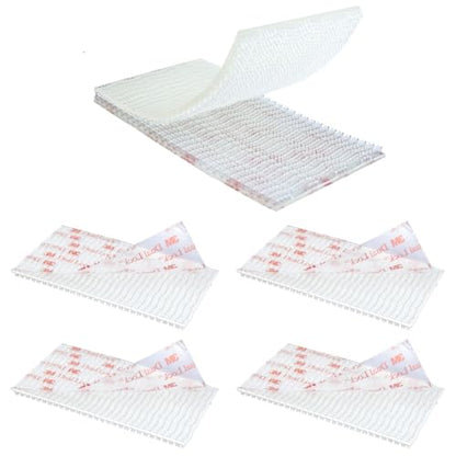 Dual Lock Tape 2in x 4in 4pcs, 3M Dual Lock Heavy Duty Mounting Tape，Interlocking Tape Reclosable Fastener Self Sticky SJ3560 Strip for EZ Pass Mounting Tape - size: 2in×4in×4pairs, style: White