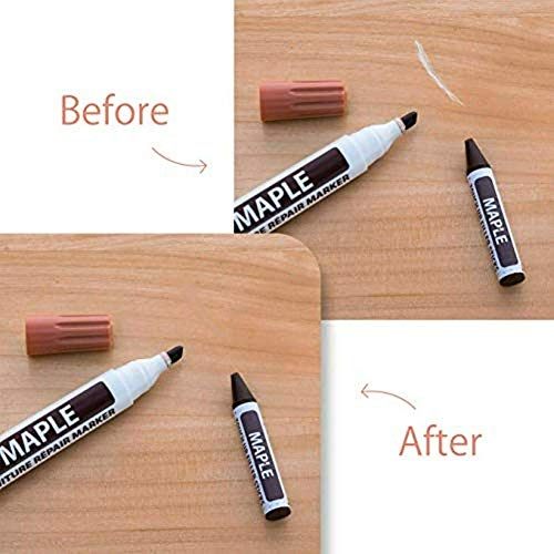6Pc Furniture Markers Touch Up Repair System Scratch Restore Kit