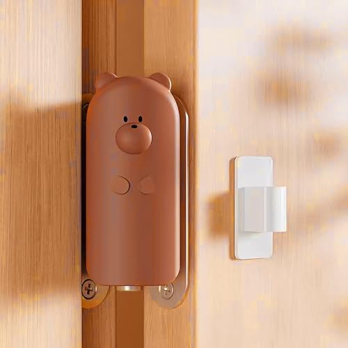 Door Pinch Guard,Slam Stoppers,Soft Stopper Hinge,Hanging Rubber Wedge,Brown,2PCS - color: Brownx2