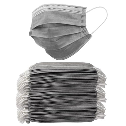150PCS Gray Disposable Face Masks, Non-medical, 3 Layer Protection Face Masks for Adult, Teenager, Seniors Bag 150pcs (Gray)
