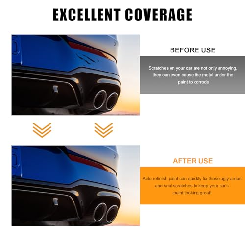 Touch Up Paint Pen for Cars, 2 in 1 Quick Drying Touch Up Pen Lasting Auto Scratch Remover, 0.4 Fl Oz Color Accurate Paint Pens Quick & Easy Solution to Repair Scratches (Blue) - color: Blue