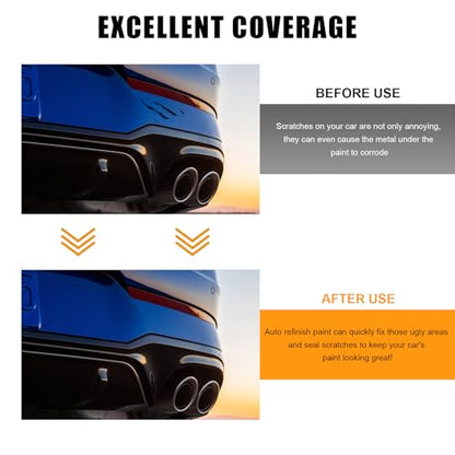 Touch Up Paint Pen for Cars, 2 in 1 Quick Drying Touch Up Pen Lasting Auto Scratch Remover, 0.4 Fl Oz Color Accurate Paint Pens Quick & Easy Solution to Repair Scratches (Blue) - color: Blue