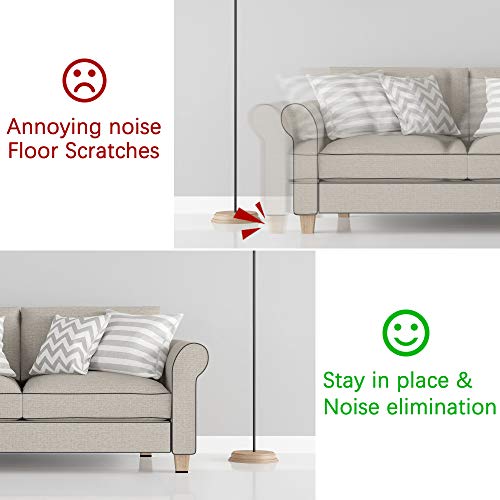 Yelanon Non Slip Furniture Pads -12pcs 4" Furniture Grippers Hardwood Floors, Non Skid for Furniture Legs,Self Adhesive Rubber Feet, Anti Slide Furniture Floors Protectors for Keep Couch Stoppers - size: 12pcs 4" Square