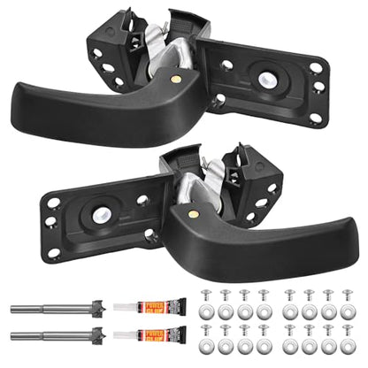 Yinlowa Interior Door Handle Kit Front Rear Left Right Side for 2007-2013 Chevy Silverado Tahoe Suburban Avalanche, GMC Sierra Yukon, Cadillac Escalade, Replace 20833606 20833602 80374 15936892 - size: Left Driver Side + Right Passenger Side