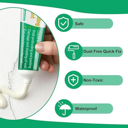 Drywall Repair Kit, Wall Mending Agent,Wall Surface Hole Fill Quick and Easy Solution - color: 1 Pack