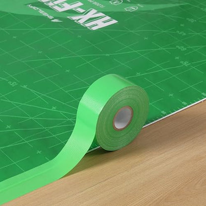 1.97" x 164‘ Seam Tape - Duct Tape Edge Tape Heavy Duty Multi-Purpose, Hand-Tearable, No Residue, Green, 1 Roll - color: Green, size: 1.97" x 164' 1Roll