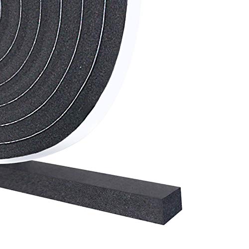 DGSL Foam Insulation Tape, 1/2In x 1/2In x 13Ft Weather Stripping Door Seal Strip for Doors and Windows,Sliding Door,Sound Proof Soundproofing Door Seal,Weatherstrip,Air Conditioning Seal Strip - size: 1/2in X 1/2in X 13ft
