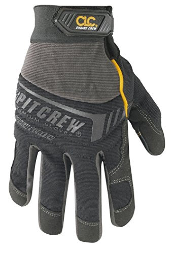 Custom Leathercraft205B Engine Crew Mechanic's Glove, Black, Large - size: Large