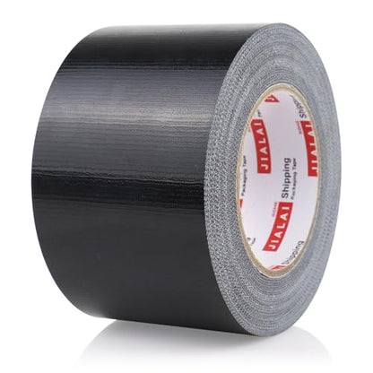 Wide Duct Tape, Industrial Grade 30Yards (90 ft) Wide Tape Duct 3 Inch, 9 Mil Heavy-Duty, Waterproof, Strong, Flexible, No Residue, for Crafts & Home Improvement (Black, 3'' x 90ft) - color: Black, size: 3'' x 90ft