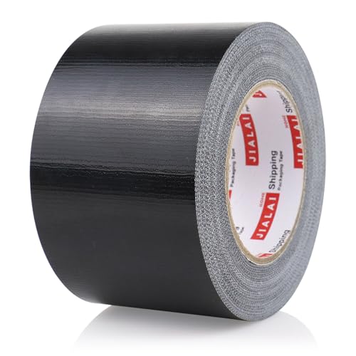 Wide Duct Tape, Industrial Grade 30Yards (90 ft) Wide Tape Duct 3 Inch, 9 Mil Heavy-Duty, Waterproof, Strong, Flexible, No Residue, for Crafts & Home Improvement (Black, 3'' x 90ft) - color: Black, size: 3'' x 90ft