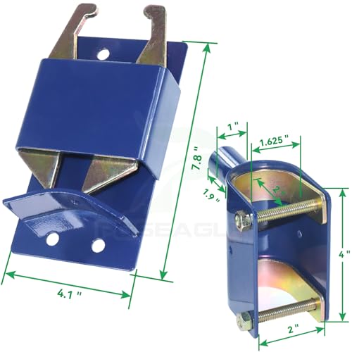 Blue S16100300 Two Way Gate Latch with Hardware and Assembly Tool Kit for Metal Gates with 1-5/8" to 2" Diameter Round Tubes - color: A05 1xS16100300 Gate Latch for 1-5/8" to 2" Tubes