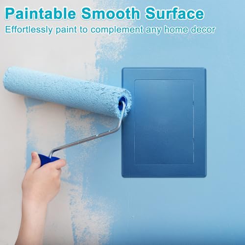 M METERXITY 2-Pack Access Panel for Drywall, 7x5 Inch Plastic Self Adhesive Wall Hole Cover Access Doors for Wiring Cable/Ceiling, Removable Plumbing Wall Panel [Black, Rectangle] - color: Black
