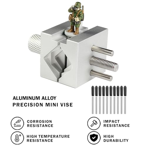 Precision Mini Vise for Hobbies & Crafts - Multi-Function Tabletop Bench Clamp for Model Building, Painting, Soldering, and Jewelry Making - Small Parts Holding Tool - style: Advanced Version
