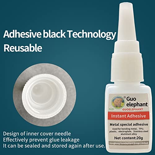 Metal Glue,Liquid Glue for bonding Between Metal and Metal,Metal and Other Material.Instant Super Glue for Metal,Stainless Steel,DIY Craft,Aluminum Alloy,Metal Tube,etc.