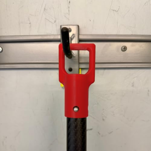 Heavy Duty Trimmer Attachment Hanger 4 Pack – Red – Wall Mount Hooks for Garage & Shed – Fits Ryobi, Toro, Homelite, Troy-Bilt, Badger, Masterforce Weed Eater, String Trimmer, Blower, Edger Tools - color: Red