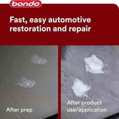 3M Bondo Glazing and Spot Putty 4 Pack (4 x 4.5 oz Tubes = 18 oz Total) Nitrocellulose red auto Body Glazing Putty for pinhole, Scratch and Small dent Repair on Metal, Fiberglass and Wood - size: 4 Pack