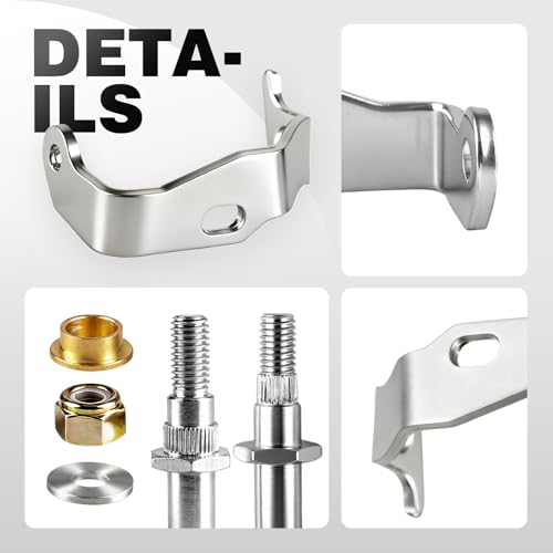 38456 Door Hinge Pin and Bushing Kit Compatible with Chevy Silverado GMC Sierra Yukon Cadillac, Front Left Driver Side, # 6038456 89025539
