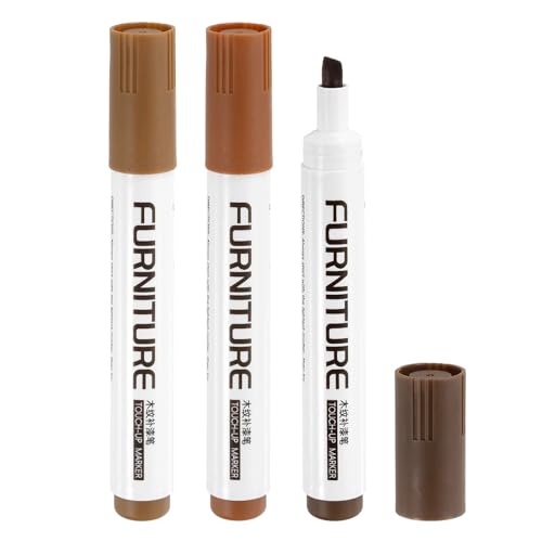 uxcell Furniture Markers Touch Up, 3pcs Furniture Repair Kit Wood Filler Sticks Wood Markers for Scratches Wooden Floor Table Cabinet Laminate Frames, Rusted Brown/Maple/Walnut - color: Rusted Brown/Maple/Walnut