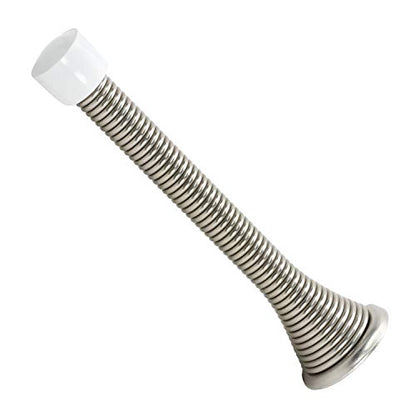 Rok Hardware 3-3/4" (95mm) Longer Version Flexi Spring Heavy Duty Wall Door Stop Bumper ROKDS2BN, Brushed Nickel - color: Brushed Nickel, size: Single
