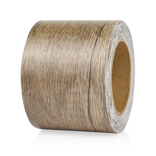 BOMEI PACK Wood Grain Repair Tape,Self Adhesive Repair Patch for Furniture, Floors, Cabinets, Windows, Doors, RV, Home Decor and DIY Projects (1, Grey Coffee) - color: Grey Coffee