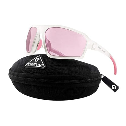 REV Amour Z87+ Safety Glasses, UV400 Impact-Resistant Sunglasses with Anti-Scratch for Work & Outdoor - color: Blush Drift