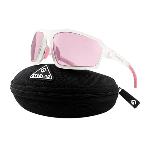 REV Amour Z87+ Safety Glasses, UV400 Impact-Resistant Sunglasses with Anti-Scratch for Work & Outdoor - color: Blush Drift