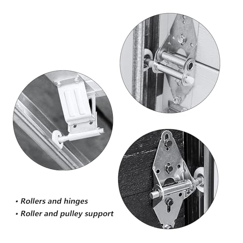HOME MASTER HARDWARE Garage Door Hinge & Roller Tune Up Kit，Garage Door Hardware Kit for 8 x 7 Door