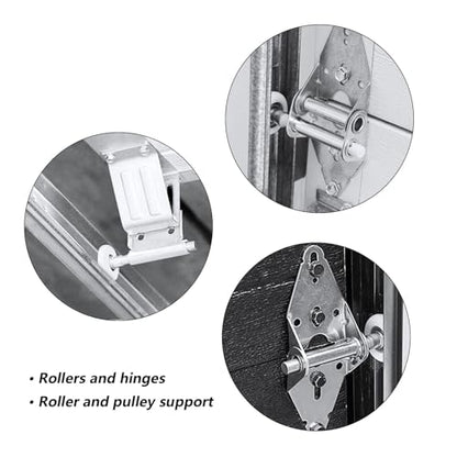 HOME MASTER HARDWARE Garage Door Hinge & Roller Tune Up Kit，Garage Door Hardware Kit for 8 x 7 Door