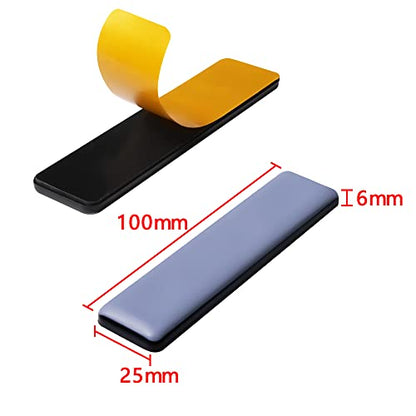 Furniture Sliders for Carpet & Hardwood Floors, Self-Stick Teflon Glides, Rectangle 25 * 100mm, 4 Pack - size: rectangle25*100mm