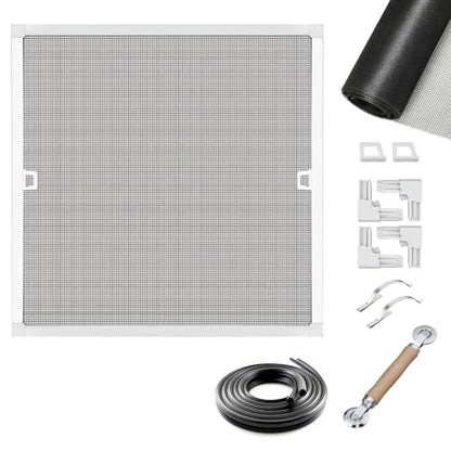 Toocust Window Screens Frame Kit 48 Square, Heavy-Duty Aluminum Window Screen, High-Visibility Durable Mesh, Easy Repair/Reinstall for Windows & Patio Doors, Multi-Size Options - size: 48*48 1pack