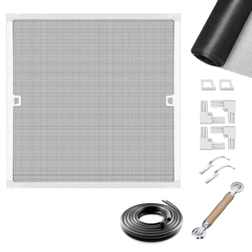 Toocust Window Screens Frame Kit 60 Square, Heavy-Duty Aluminum Window Screen, High-Visibility Durable Mesh, Easy Repair/Reinstall for Windows & Patio Doors, Multi-Size Options - size: 60*60 1pack