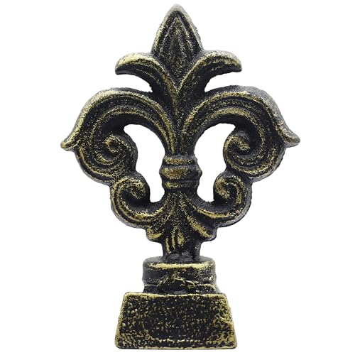 Door Stoppers for Bottom of Door Cast Iron Decorative Door Stop Wedge Metal Doorstops (Vintage Gold) - color: Vintage Gold