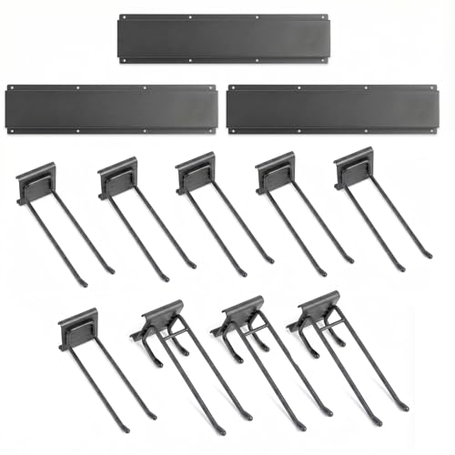 MBQQ Garage Tool Organizer Wall Mounted, 24 Inches Adjustable Garden Tool Organizer Rack,Heavy Duty Yard Tool Organizer - size: SET OF 3