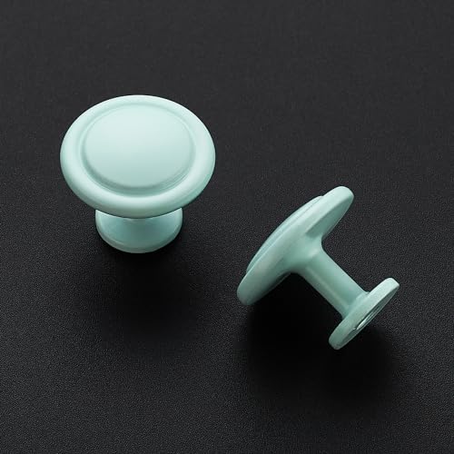 Ravinte 3 Pack 1-1/4 inch Kitchen Cabinet/Drawer/Dresser Knobs Green Zinc Drawer Pulls/Handles - color: Green