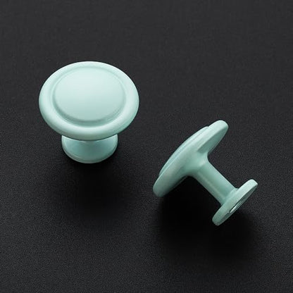 Ravinte 3 Pack 1-1/4 inch Kitchen Cabinet/Drawer/Dresser Knobs Green Zinc Drawer Pulls/Handles - color: Green